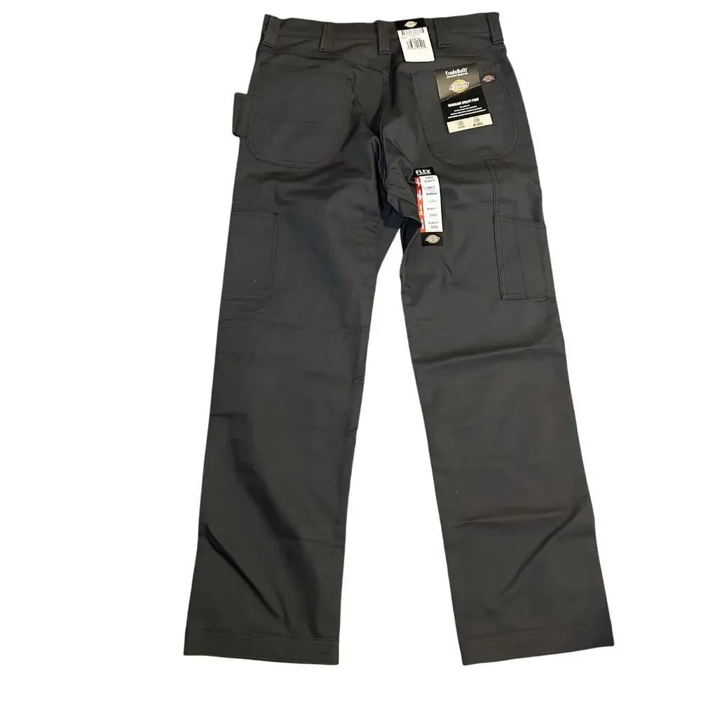 Dickies NWT men's Duratech Renegade flex duck relaxed fit pants gray size 32x32